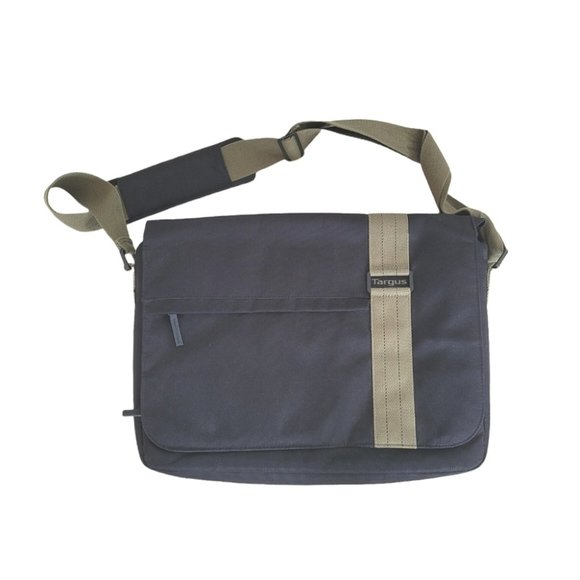 TARGUS Green Black Laptop Case Crossbody Shoulder Messenger Bag